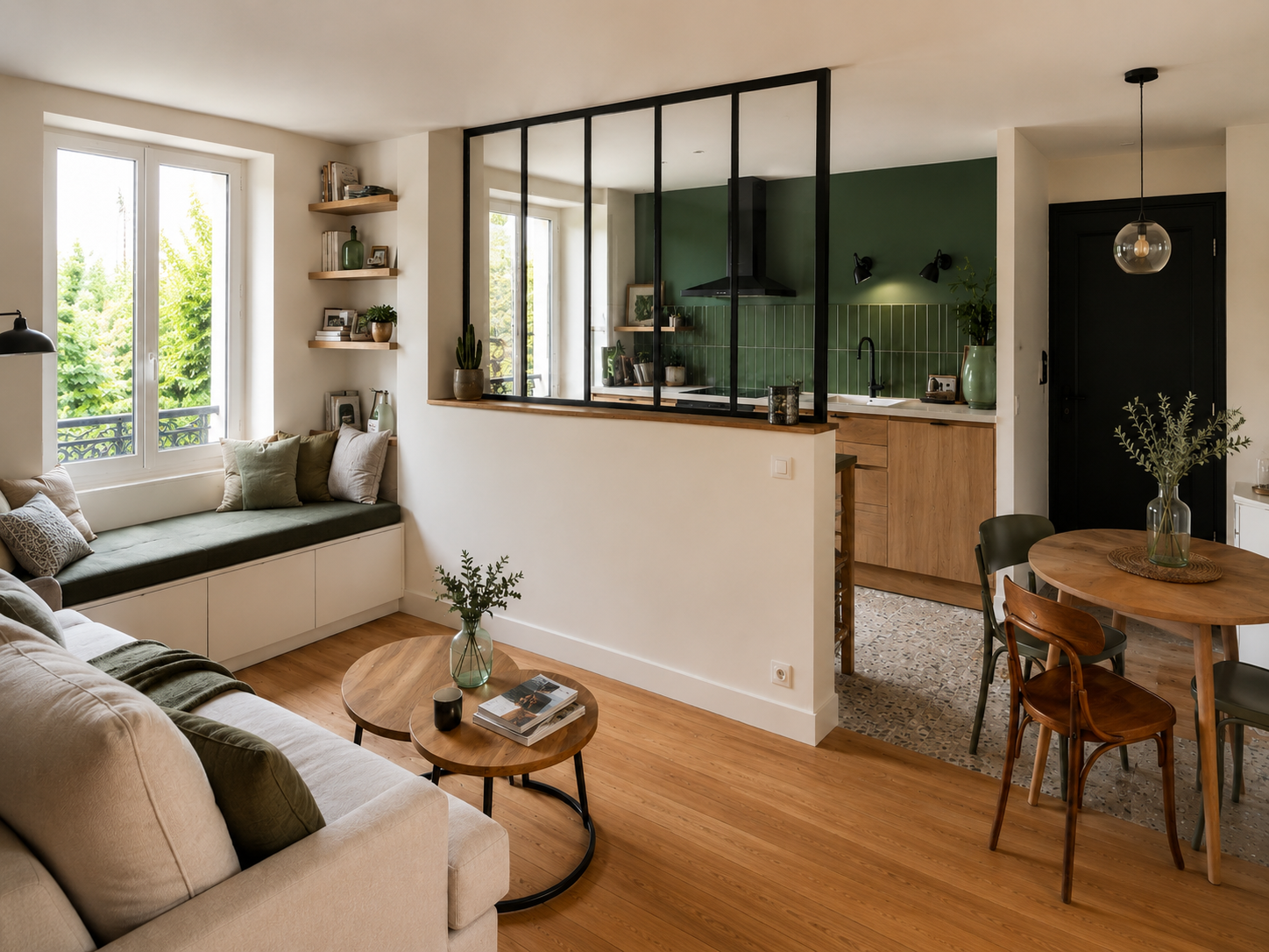 Cuisine ouverte & verrière sur-mesure